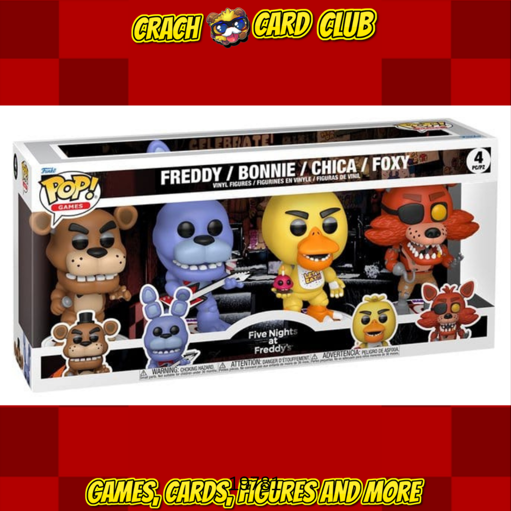FNAF Five Nights at Freddy's POP! Vinyl Figures 4-Pack Black Friday Bundle 9 cm