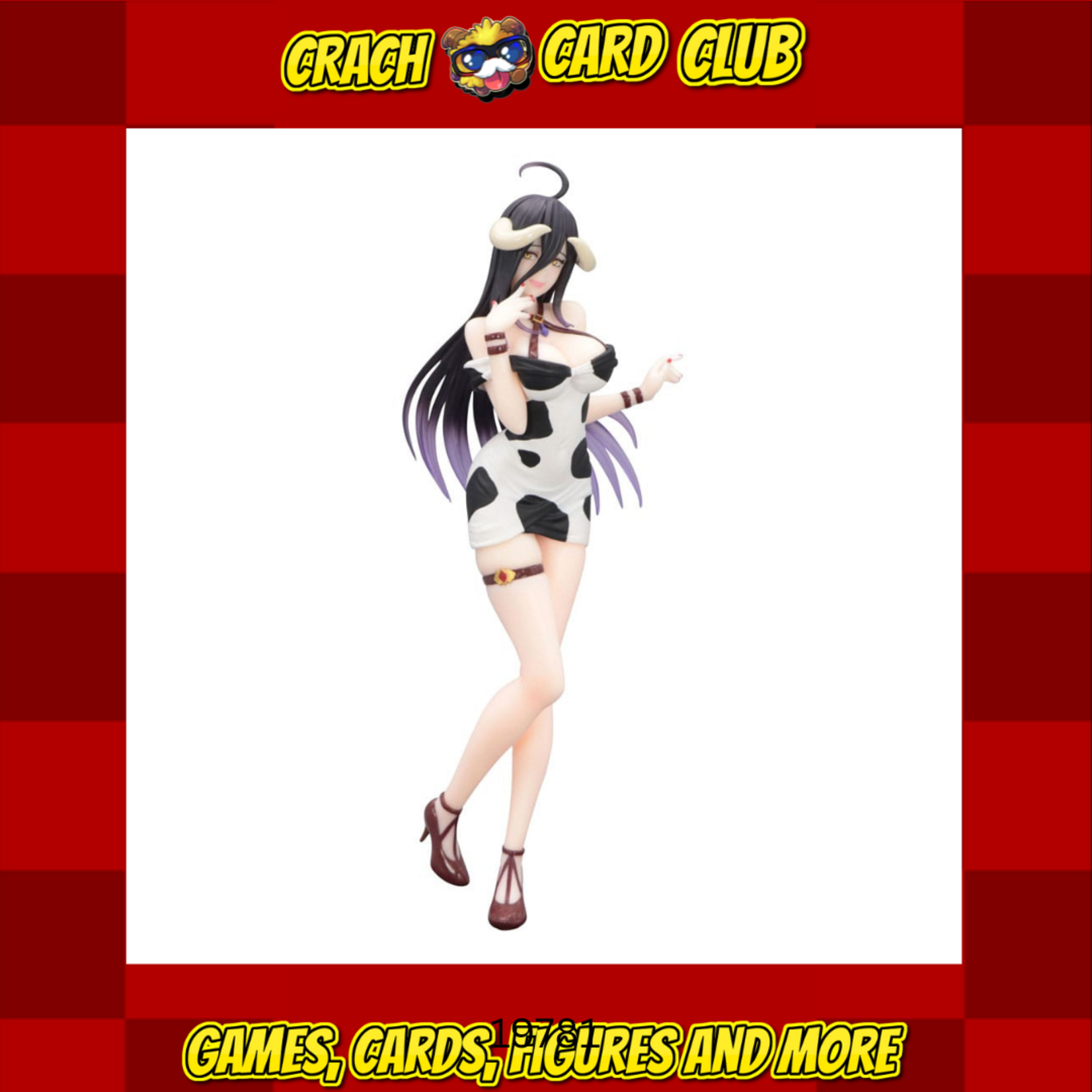 overlord Overlord Trio-Try-iT PVC Statue Albedo Mini Dress Cow Pattern Ver. 21 cm