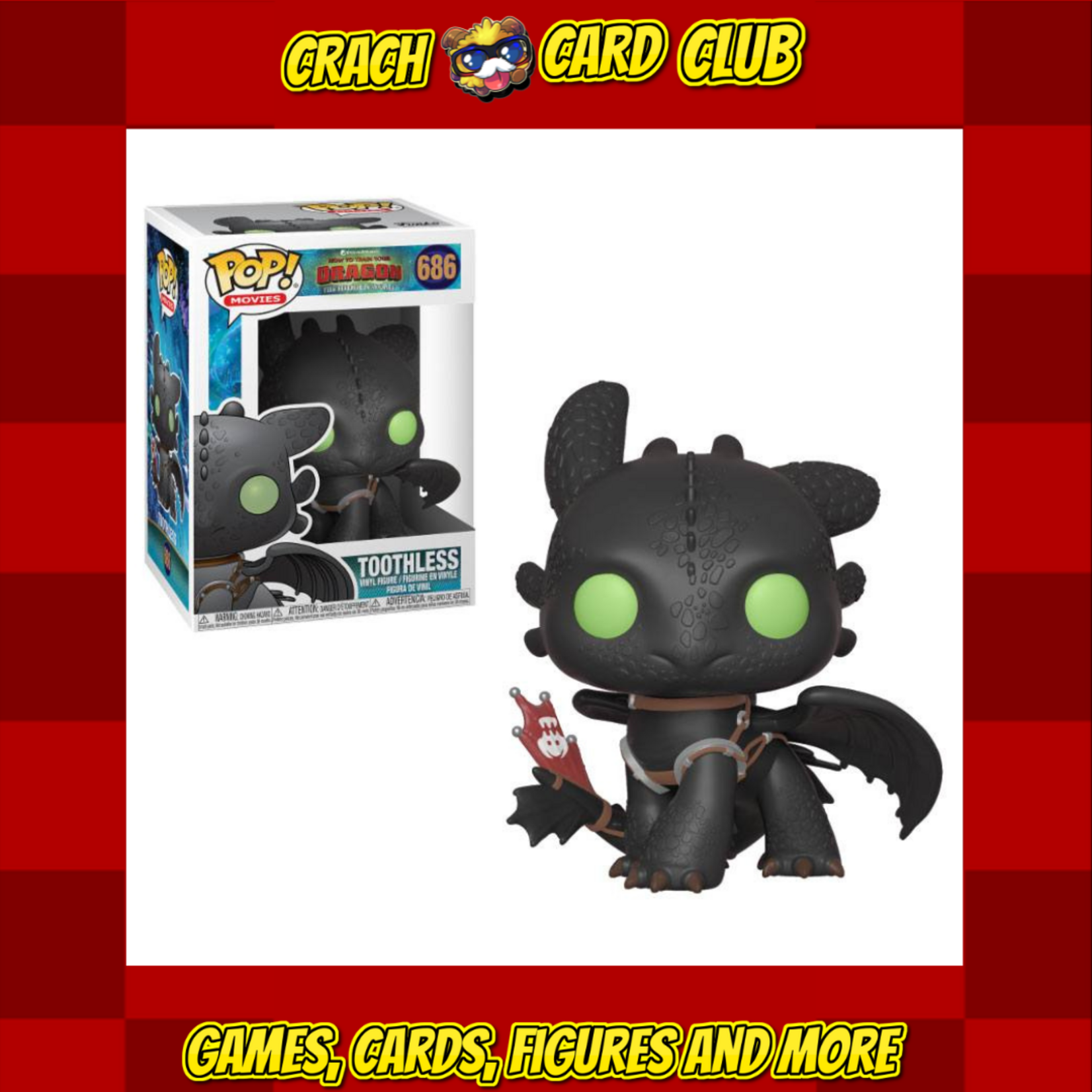 FUNKO How to Train Your Dragon 3 POP! Vinyl Figure Toothless 9 cm