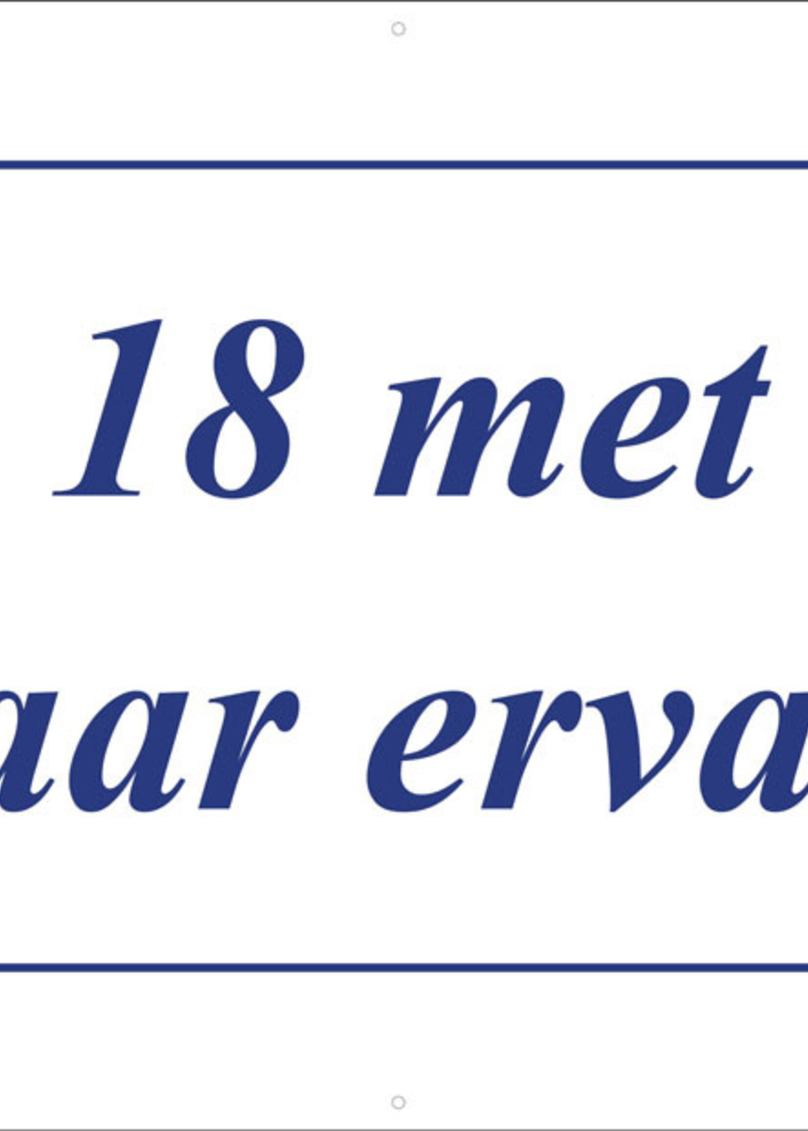 18 met 32 jaar ervaring - Delfts Blauw