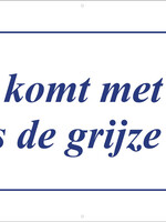 Wijsheid komt met de jaren, net als de grijze haren - Delfts Blauw