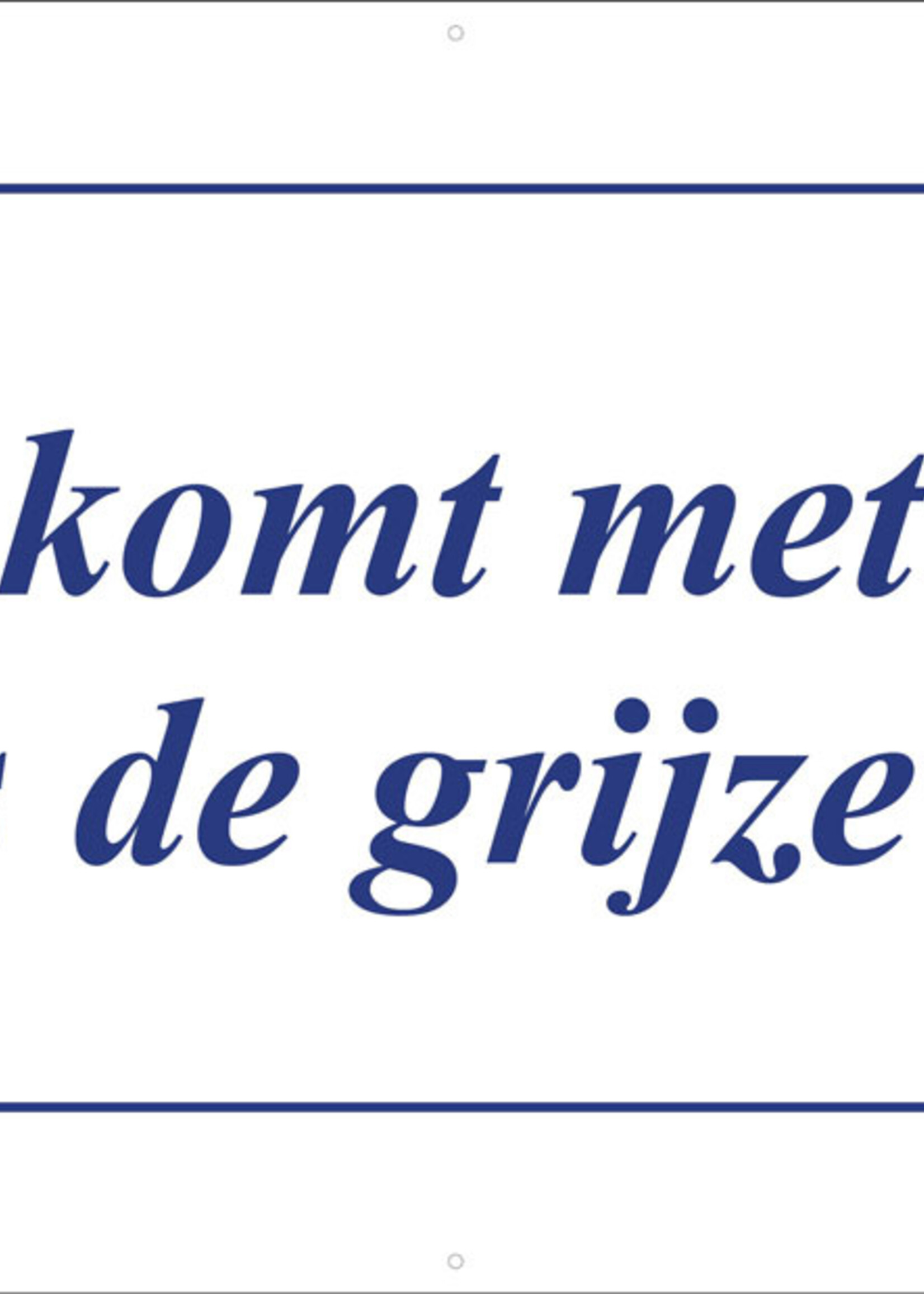 Wijsheid komt met de jaren, net als de grijze haren - Delfts Blauw