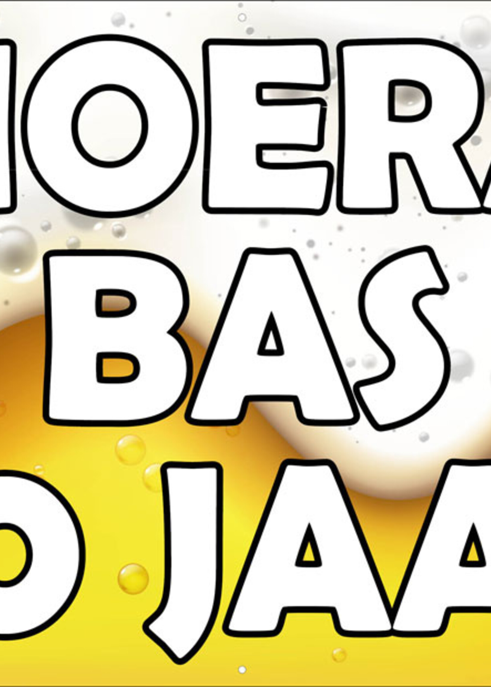 Bier schuimkraag - Hoera - Naam - .. Jaar