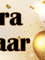 Hoera 50 jaar - Gouden ballonnen