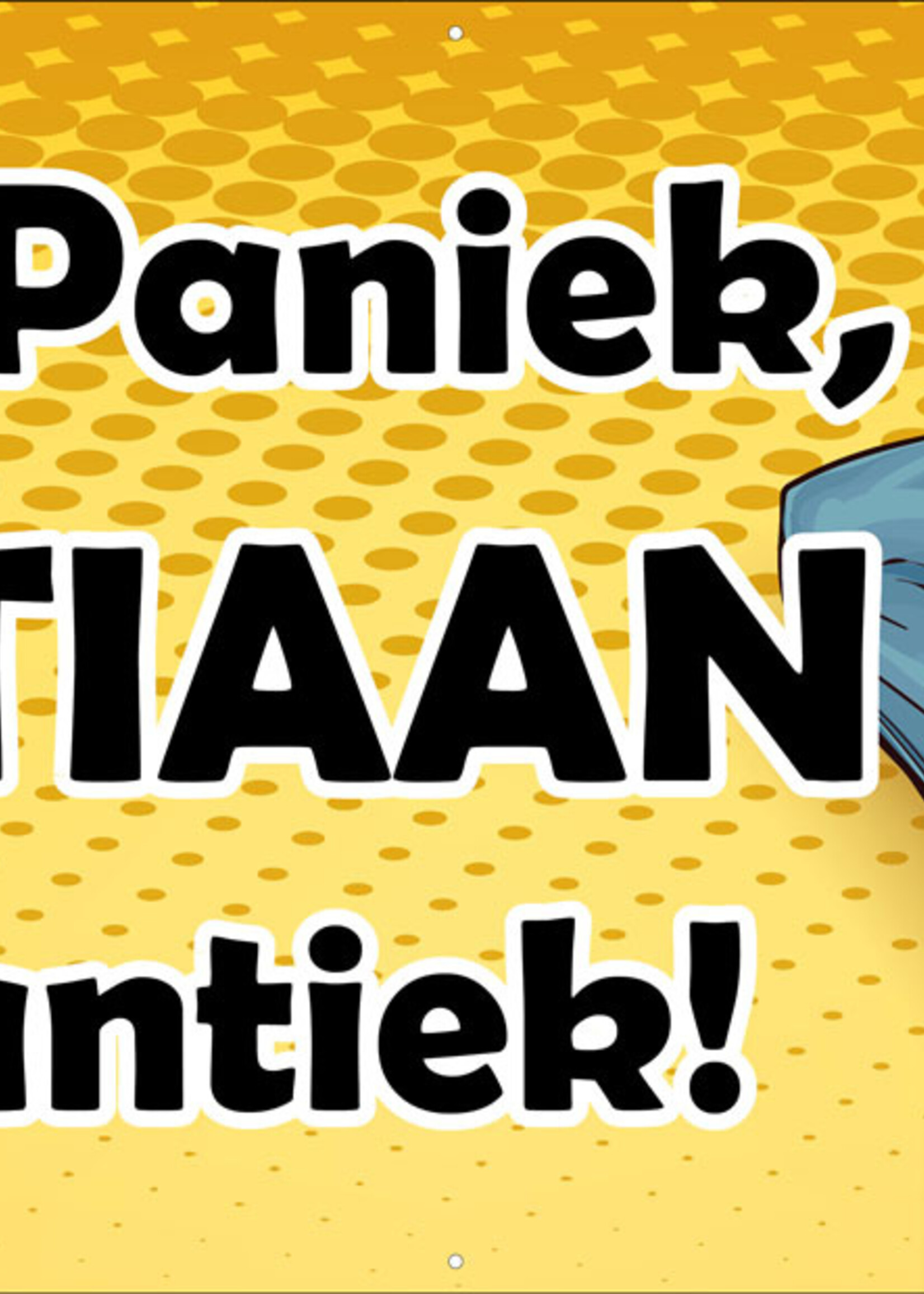 Paniek, Paniek, Naam is half antiek! (man)