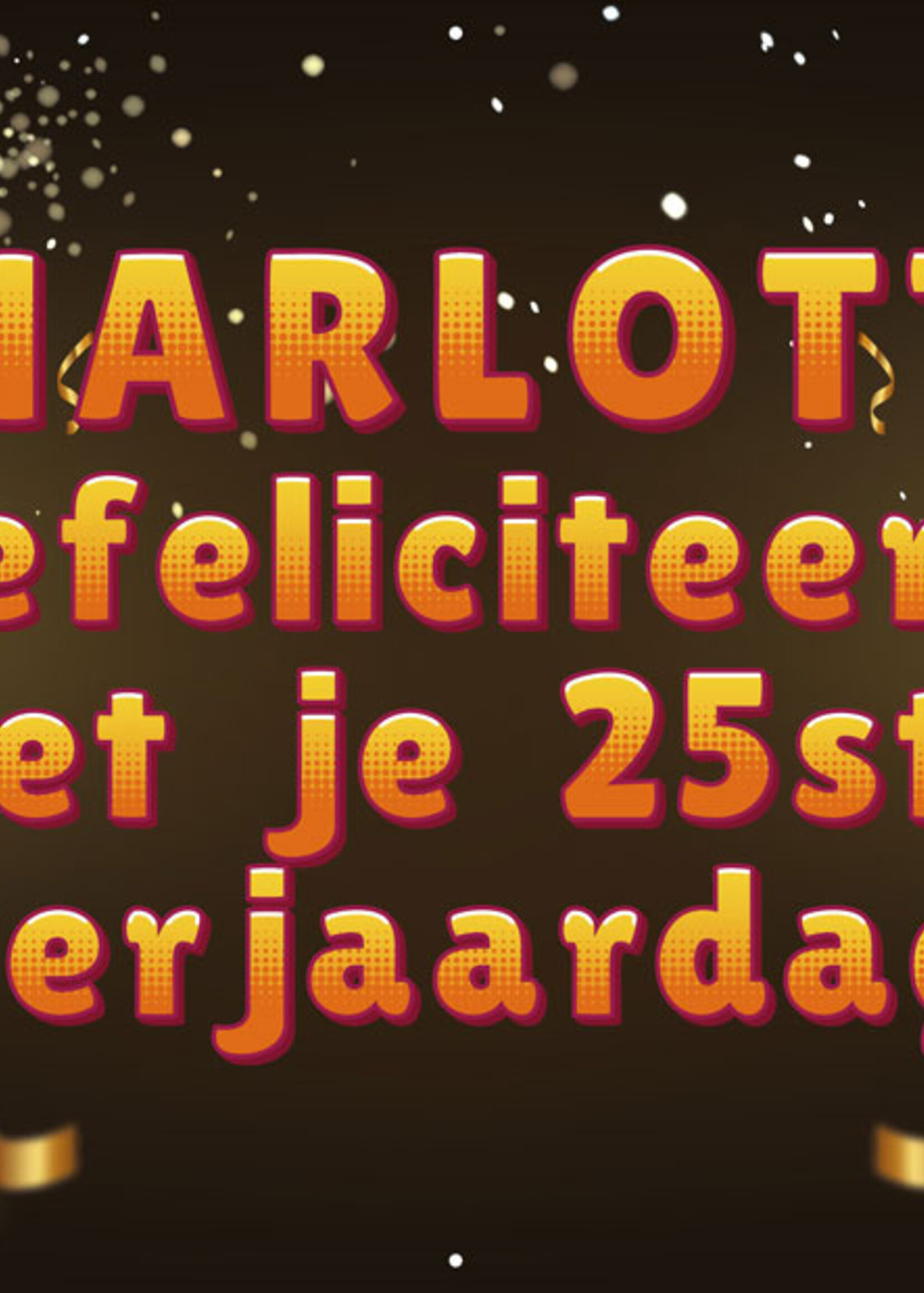 Spandoek met 2 foto's, naam en leeftijd  - Goud en zwarte ballonnen