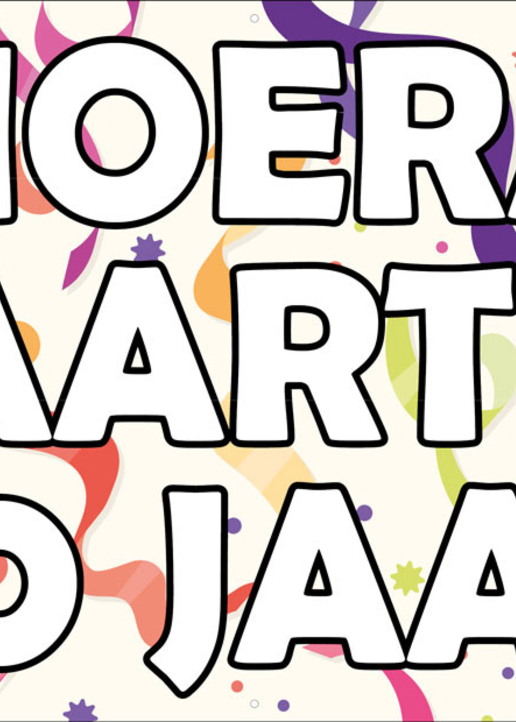 Confetti slierten- Hoera - Naam - .. Jaar