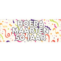 Confetti slierten- Hoera - Naam - .. Jaar