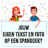 Gepersonaliseerd spandoek met foto