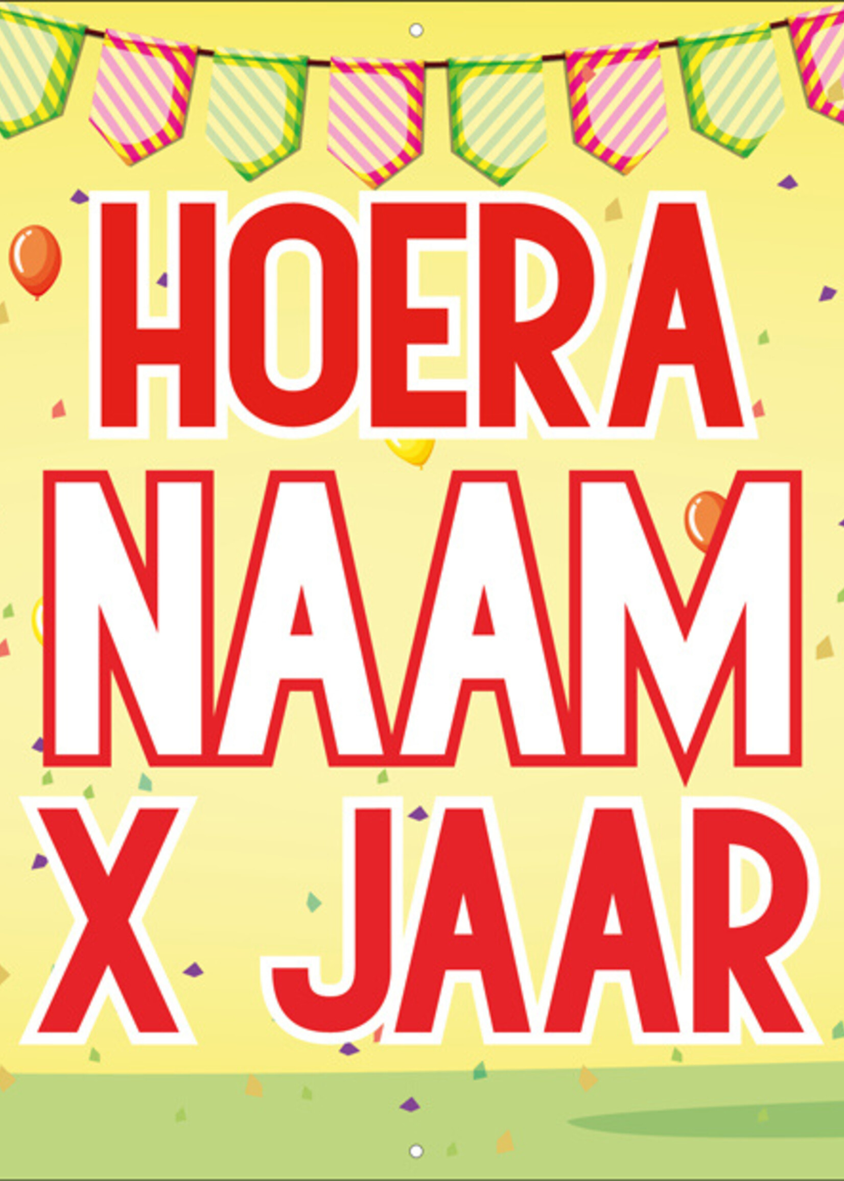 Giraf en Rendier - Kinderen - Hoera - Naam - .. Jaar