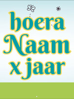 Party tijger en Giraf - Kinderen - Hoera - Naam - .. Jaar