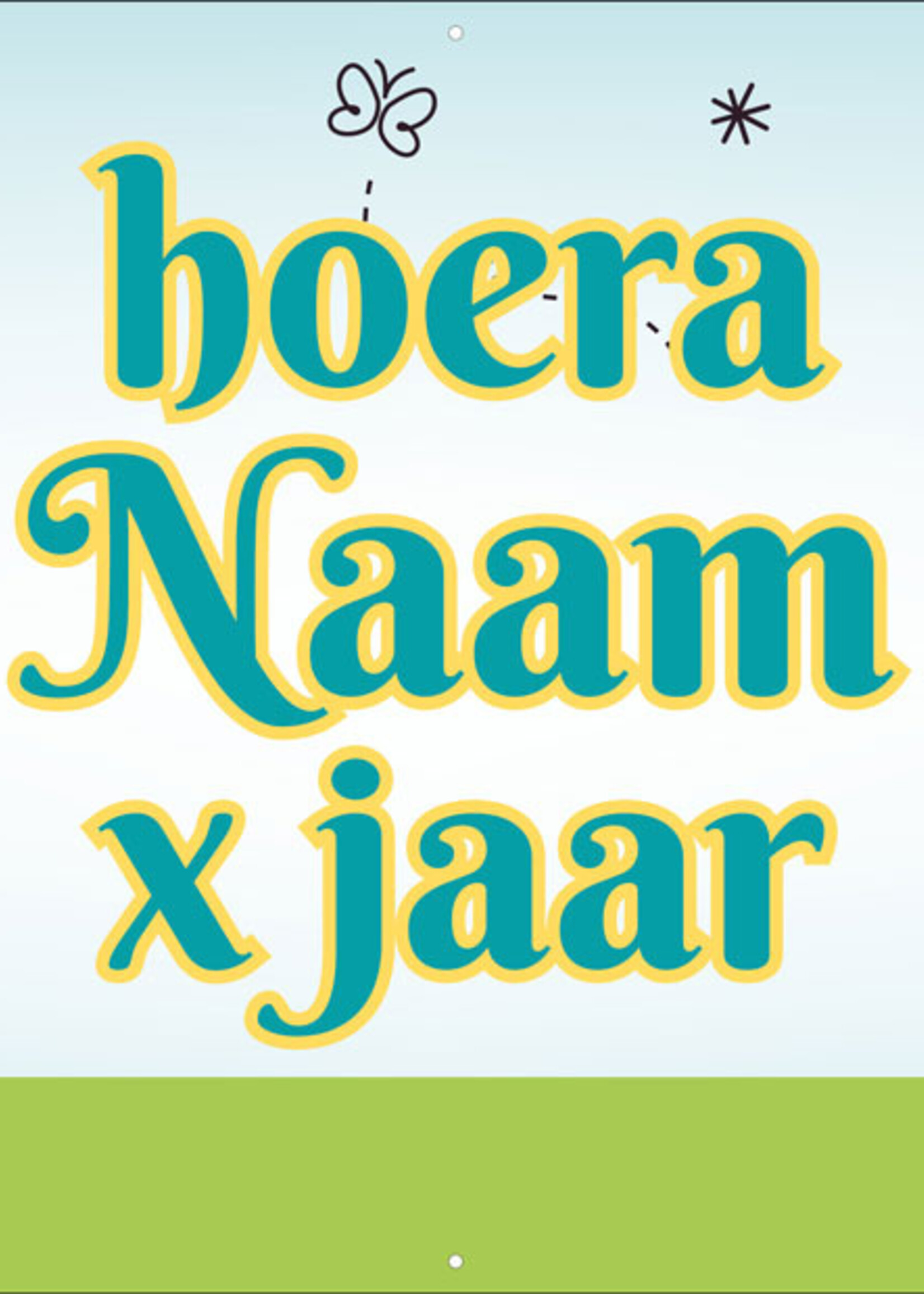 Party tijger en Giraf - Kinderen - Hoera - Naam - .. Jaar