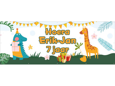 Giraf en Dino - Kinderen - Hoera - Naam - .. Jaar