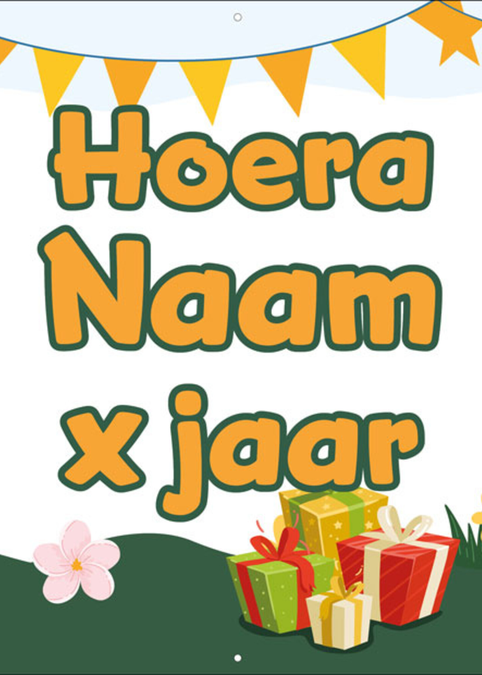 Giraf en Dino - Kinderen - Hoera - Naam - .. Jaar