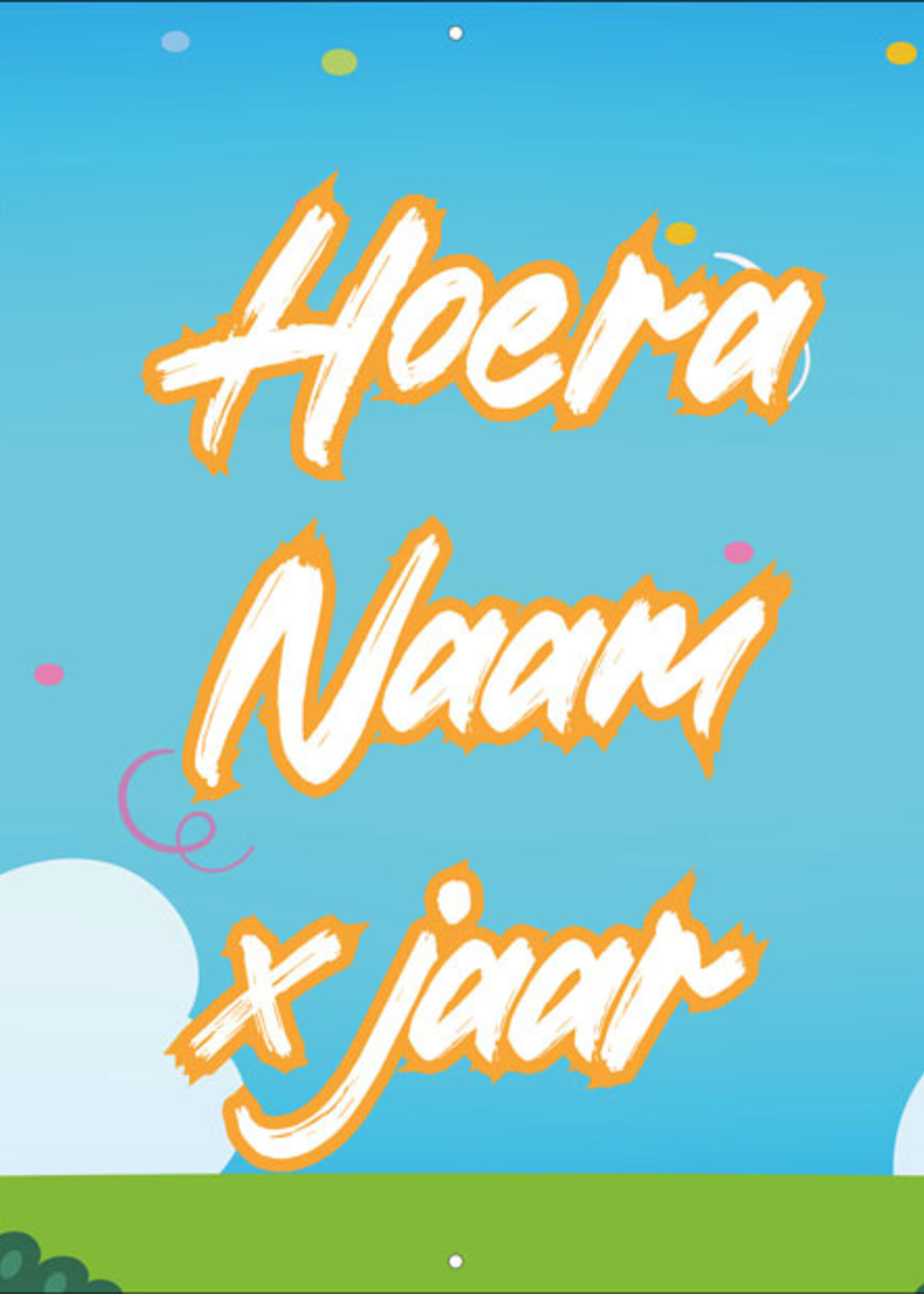 Tijger en Leeuw - Kinderen - Hoera - Naam - .. Jaar