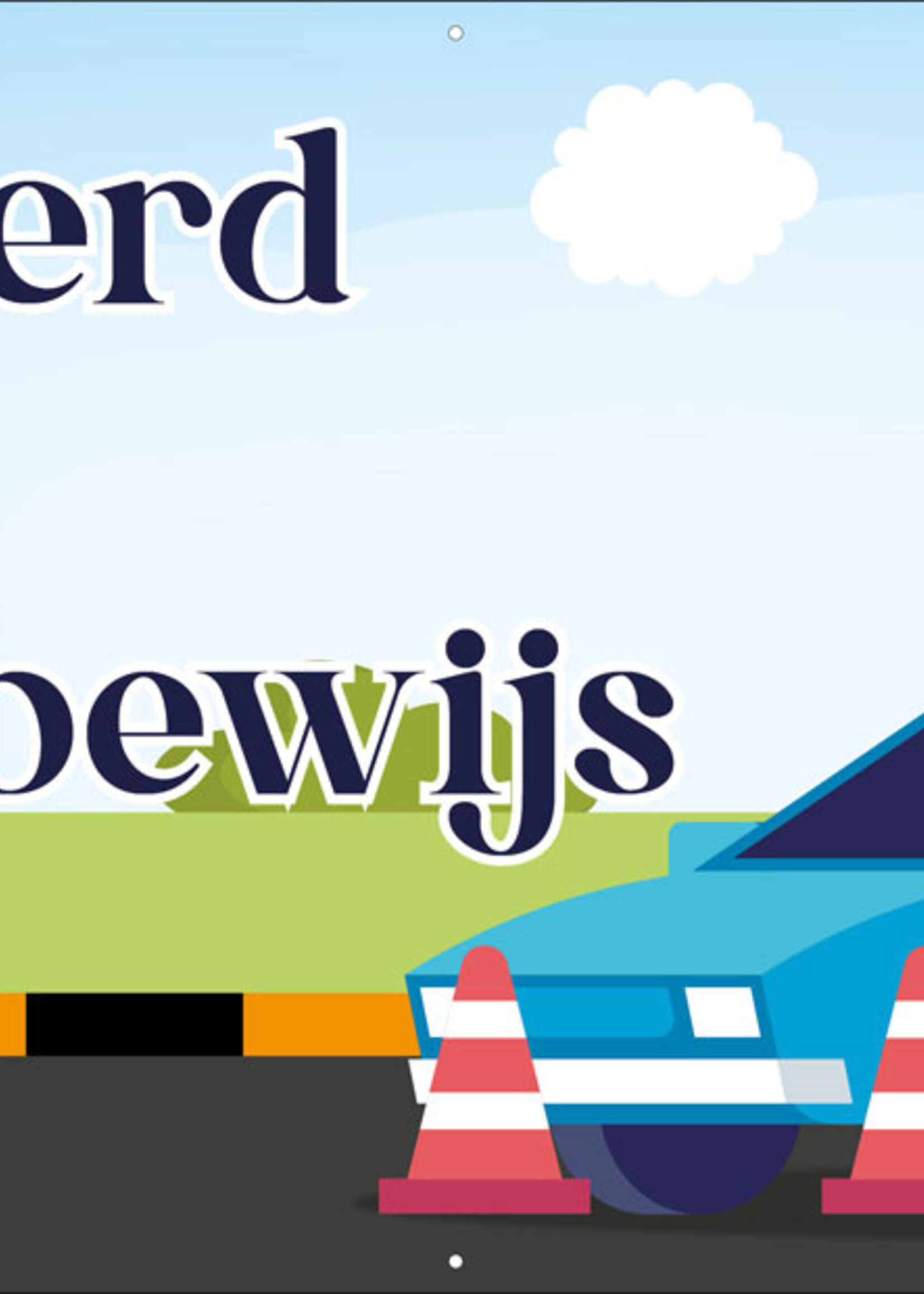 Gefeliciteerd - Naam - met je rijbewijs