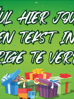Spandoek met eigen tekst (60 tekens) - Cadeautjes Groen