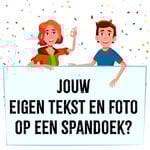 Gepersonaliseerd spandoek met foto