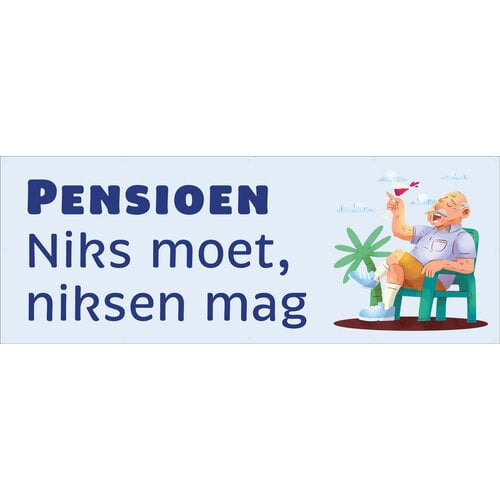 Pensioen: Niks moet, niksen mag -  Man in strandstoel