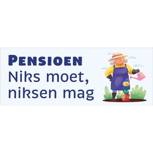 Pensioen: Niks moet, niksen mag -  Vrouw tuinieren