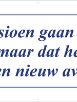 Met pensioen gaan betekent alleen maar dat het tijd is voor een nieuw avontuur -  Delfts Blauw