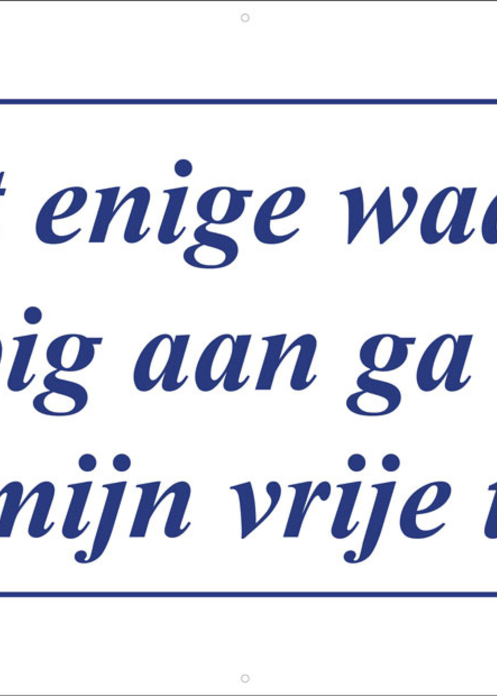 Het enige waar ik voorlopig aan ga werken is mijn vrije tijd - Delfts Blauw
