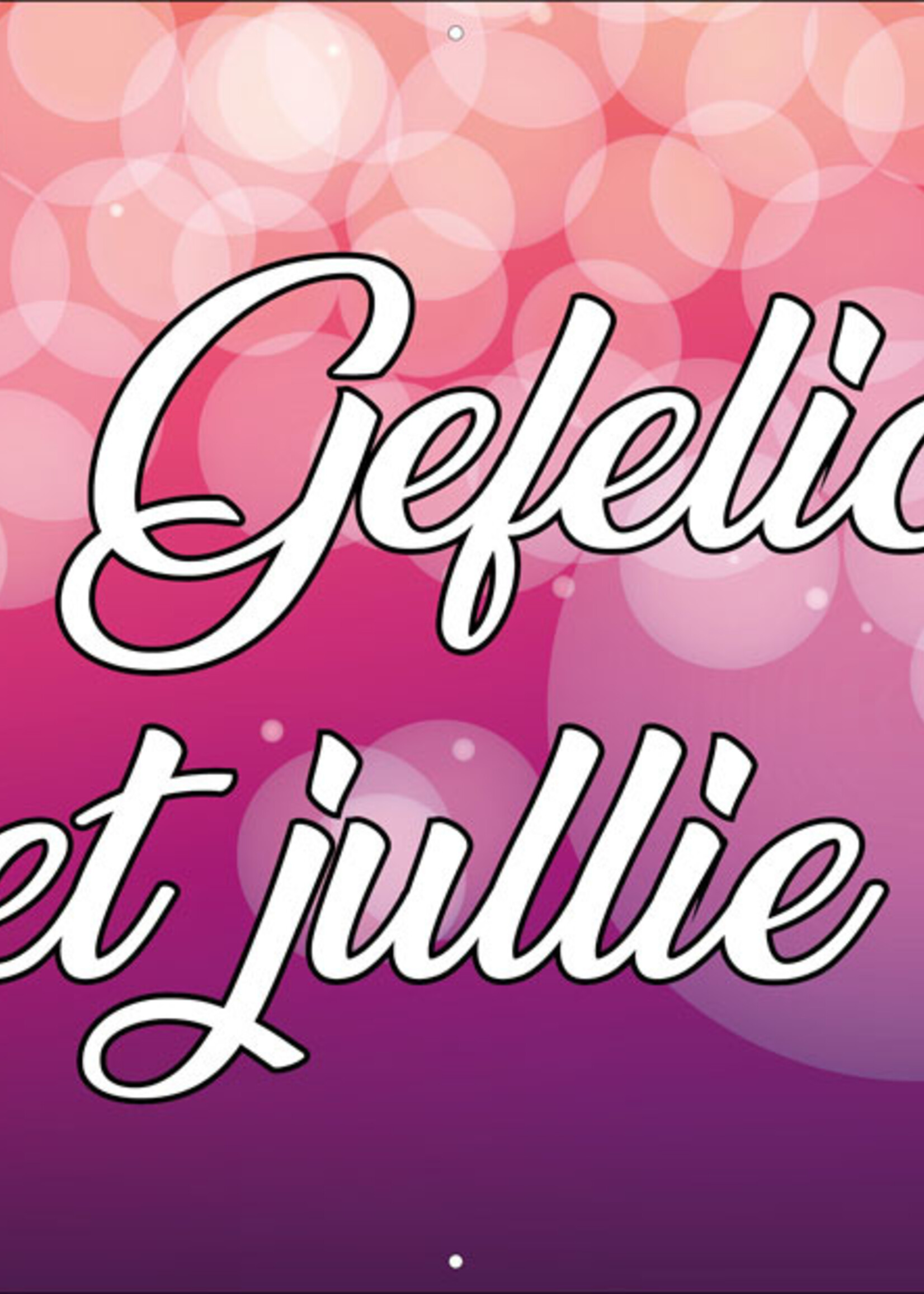 Gefeliciteerd met jullie huwelijk
