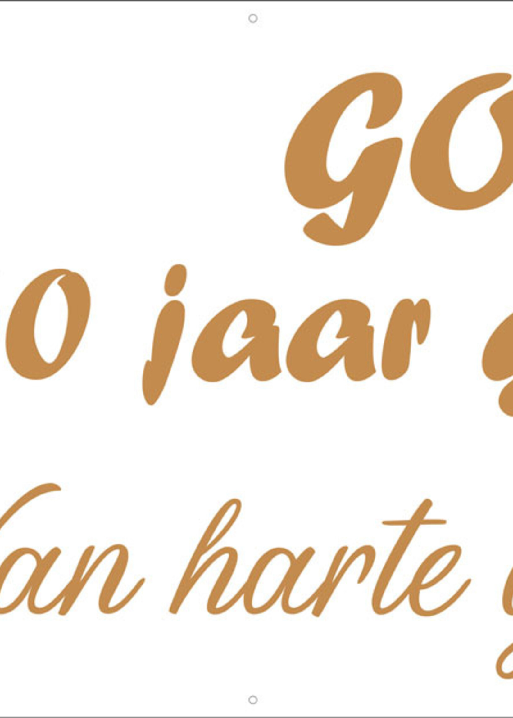 Goud - 50 jaar Getrouwd - Van Harte Gefeliciteerdy