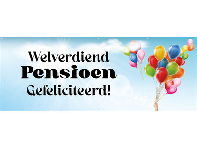Welverdiend Pensioen - Gefeliciteerd - Ballonnen
