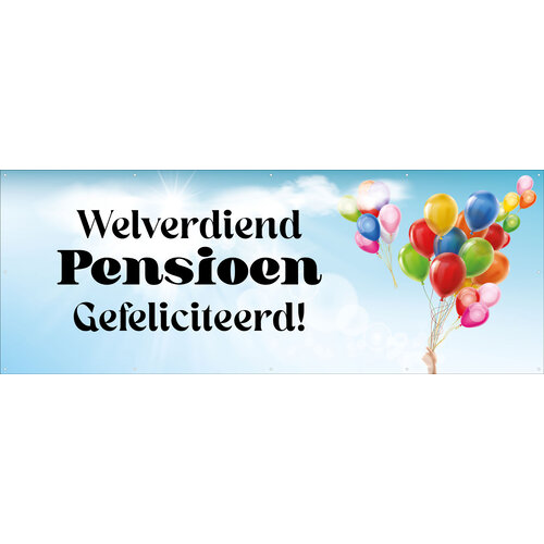 Welverdiend Pensioen - Gefeliciteerd - Ballonnen