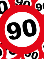 Verkeersborden met 90