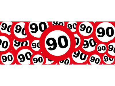 Verkeersborden met 90 Verkeersborden met 90