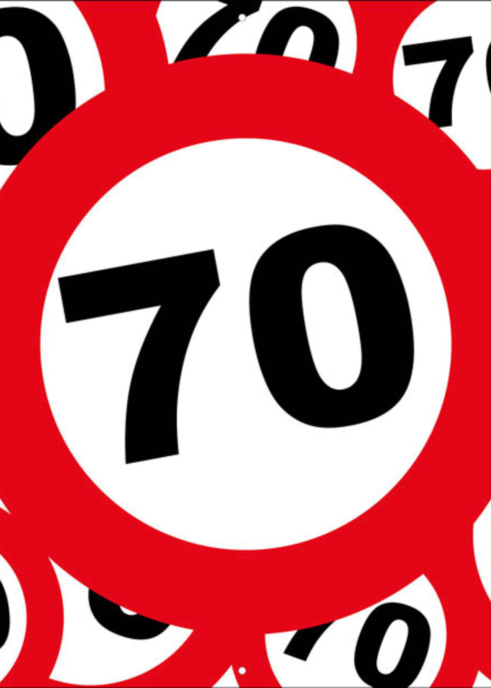 Verkeersborden met 70