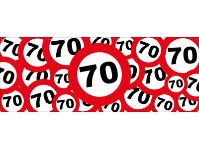 Verkeersborden met 70 Verkeersborden met 70