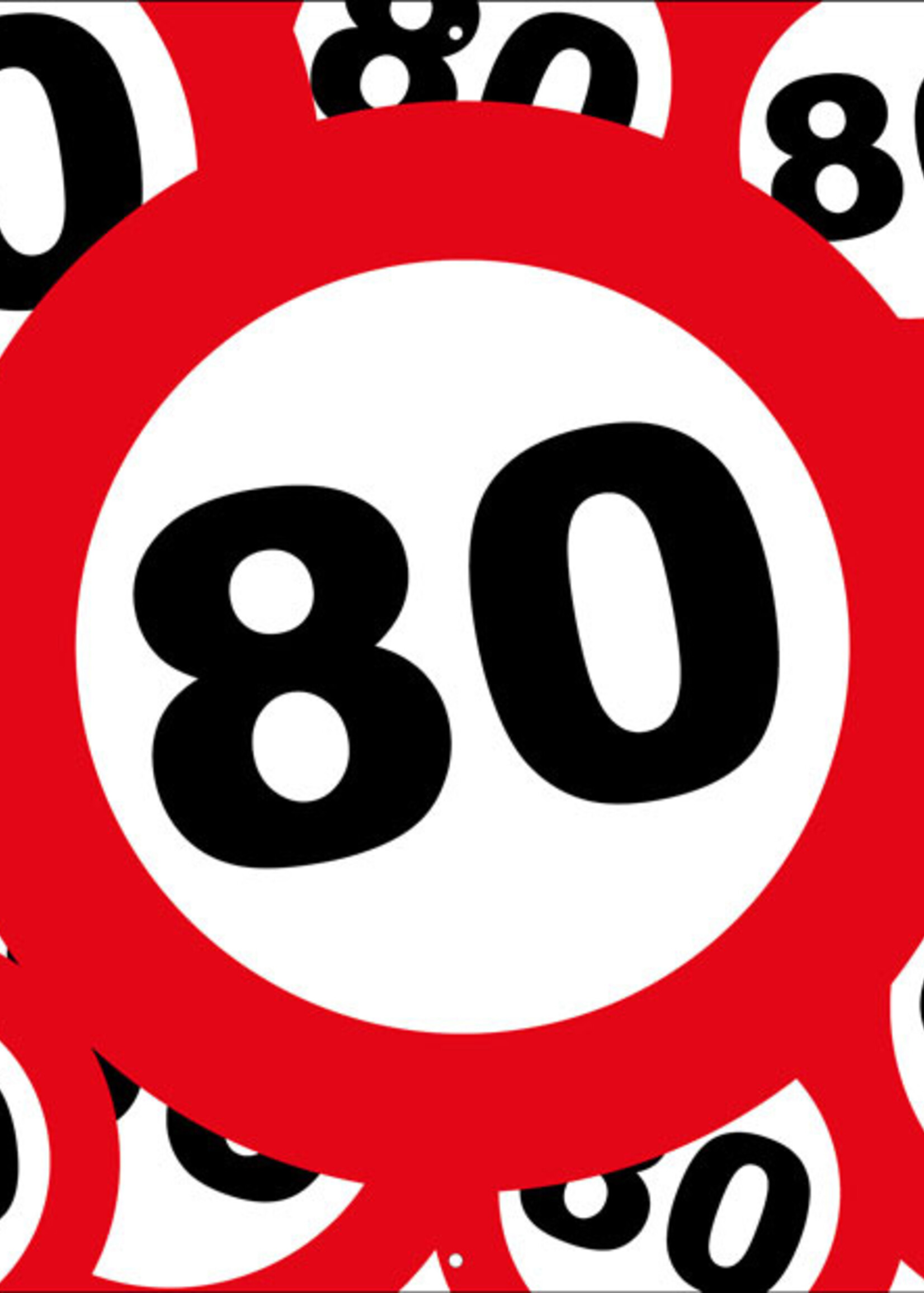 Verkeersborden met 80