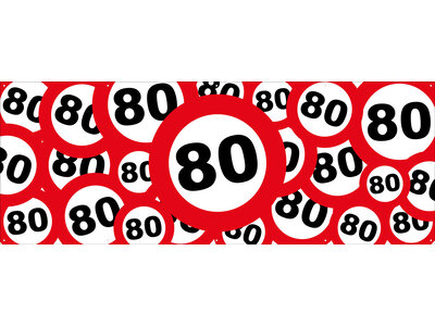 Verkeersborden met 80 Verkeersborden met 80