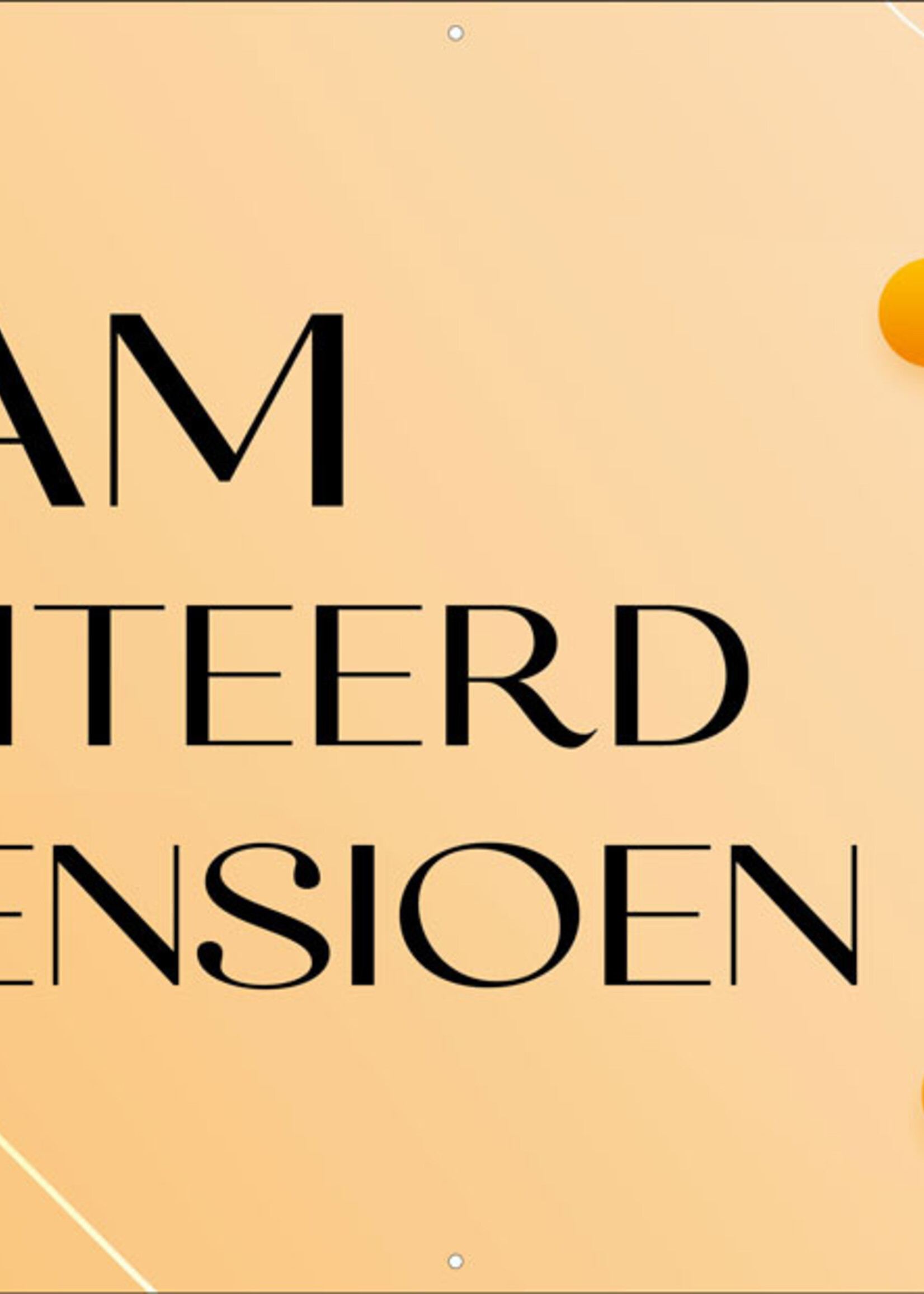 Naam - Gefeliciteerd met je Pensioen + Foto