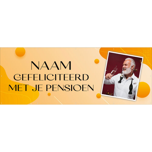 Naam - Gefeliciteerd met je Pensioen + Foto