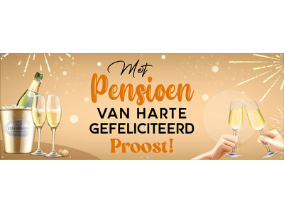 Met pensioen - Van harte gefeliciteerd - Proost