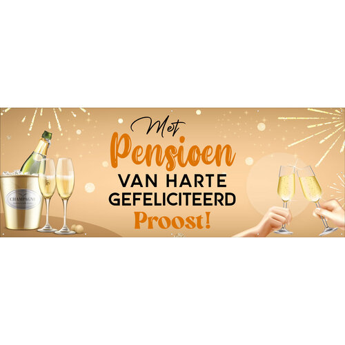 Met pensioen - Van harte gefeliciteerd - Proost