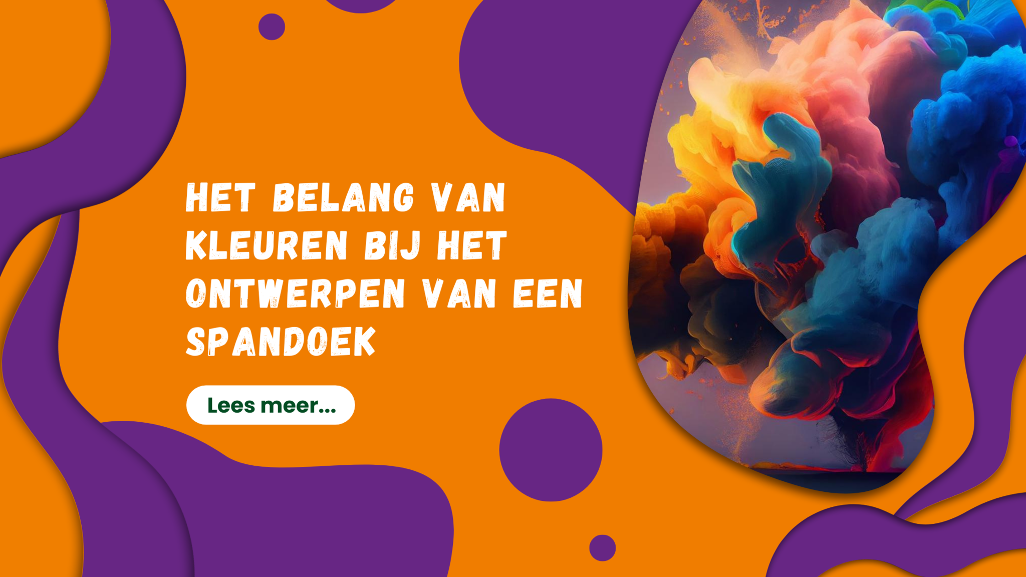 Belang van kleuren bij ontwerpen van een spandoek