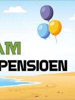 Naam gaat met pensioen - Man op strandstoel