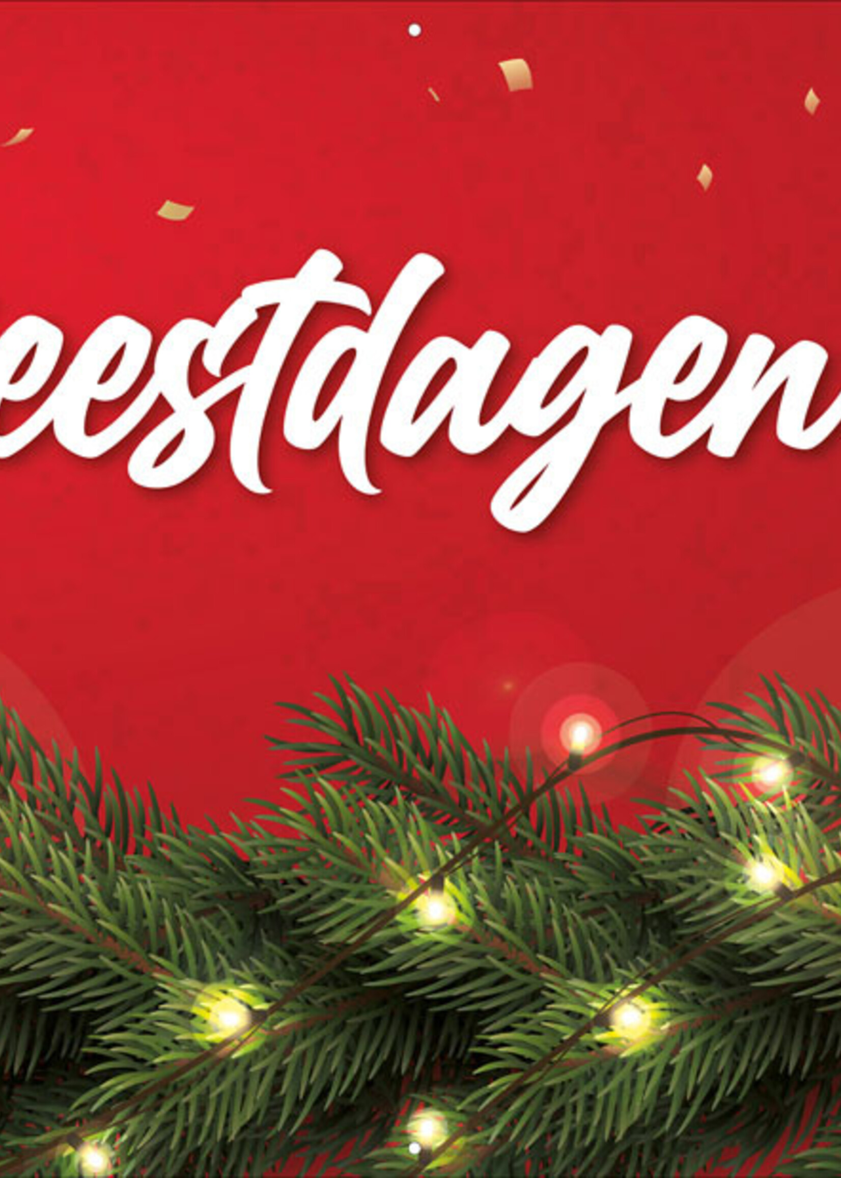 Prettige Feestdagen gewenst - Guirlande