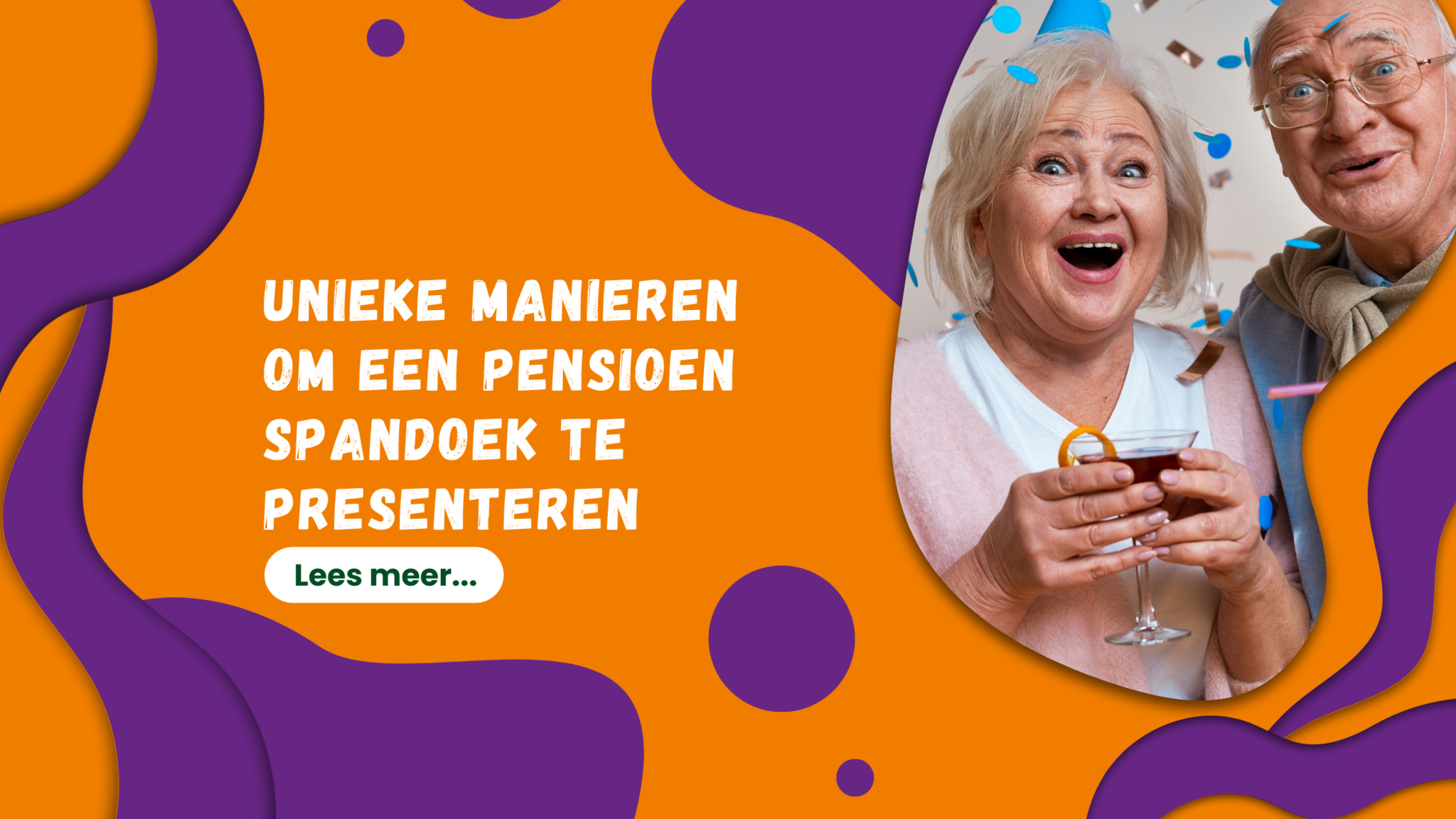 Unieke manieren om een pensioen spandoek te presenteren