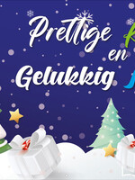 Prettige Kerstdagen en een Gelukkig Nieuwjaar - Sneeuw en Kerstman