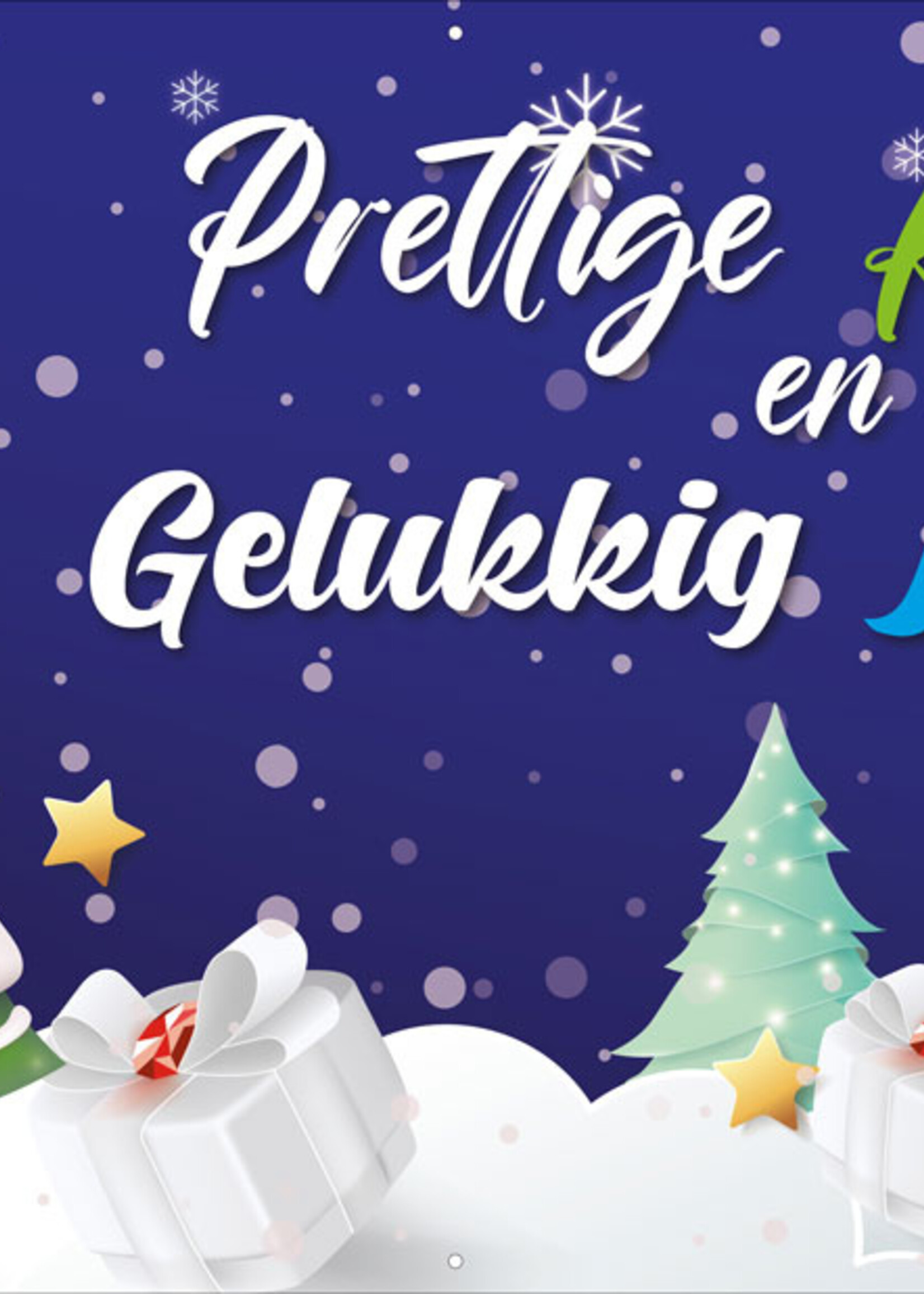 Prettige Kerstdagen en een Gelukkig Nieuwjaar - Sneeuw en Kerstman