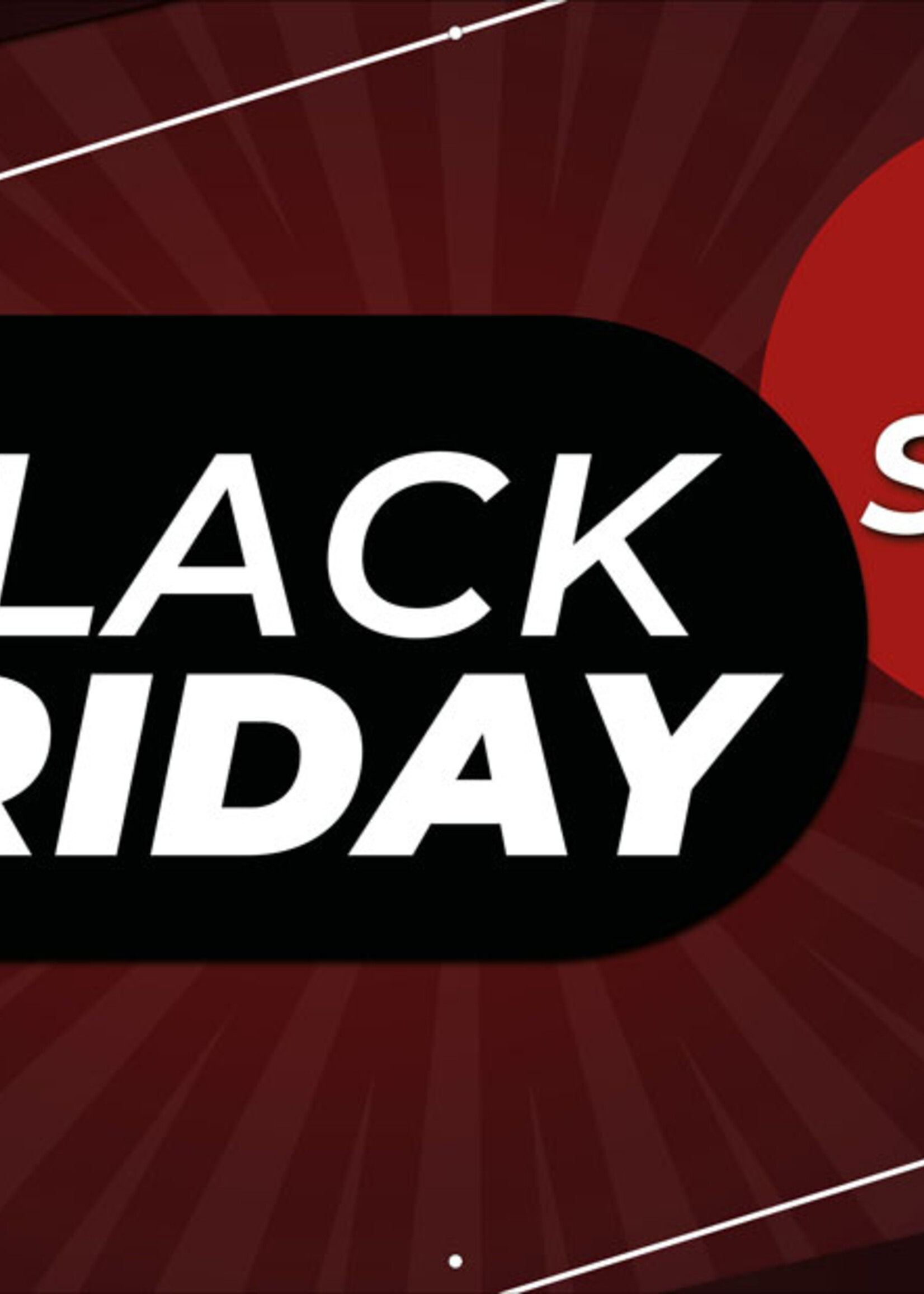 Black Friday - Big Sale - Donkerrood