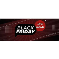 Black Friday - Big Sale - Donkerrood