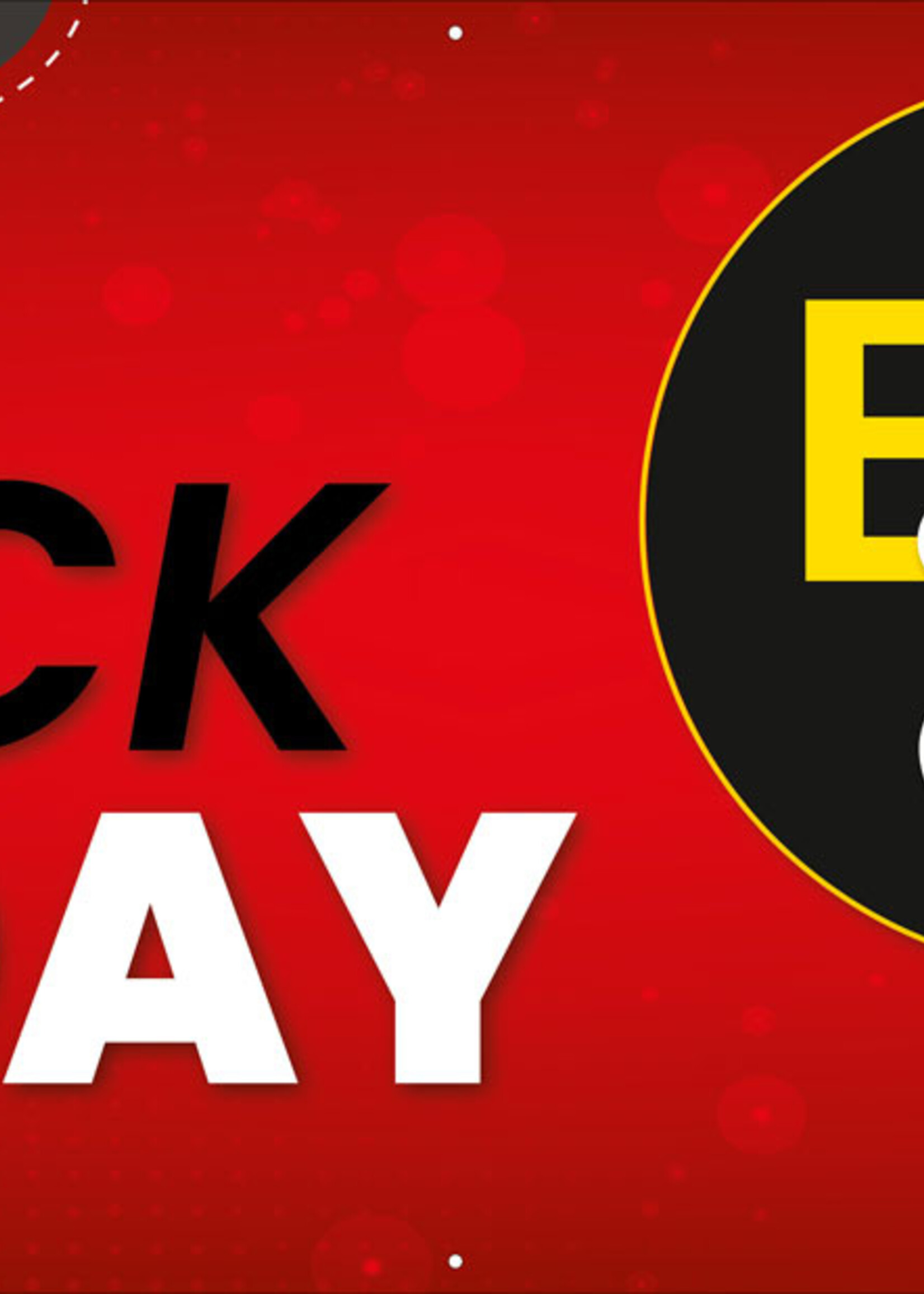 Black Friday - Big Sale - Zwart - Rood - Geel