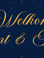 Welkom Sint en Piet - Sinterklaasfiguren - Mijter - Paard - Chocoladeletter - Zak